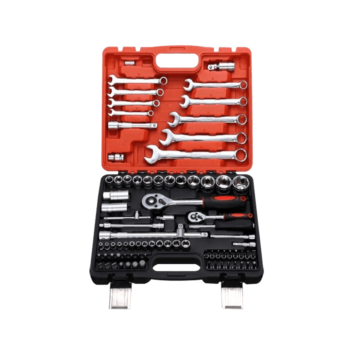 82pcs Spanner Socket Set Multi-functional Wrench Tool Kit Bike Auto Repair Tools Sets With Blow Box